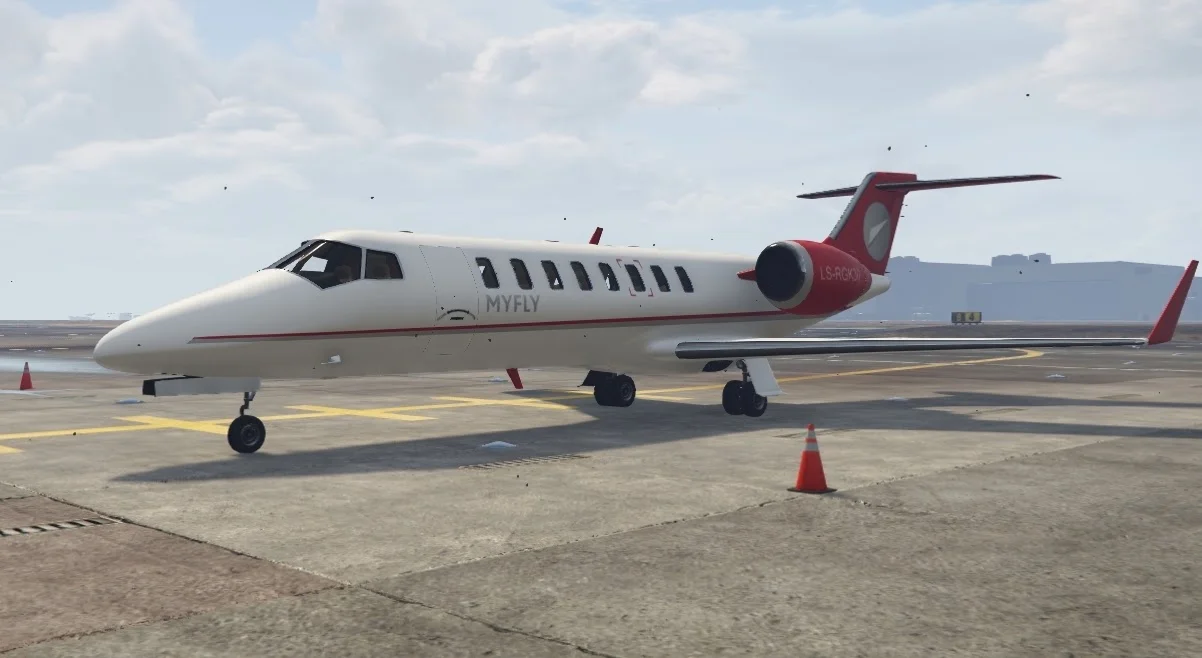 Business Class mit einem Privatjet
